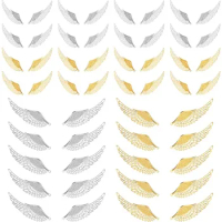 80pcs Wing Charms Guardian Angel Charms Angel Wings Pendant Feather Charms Lucky Couple Charms for Necklaces Bracelets Jewe