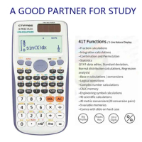 Brand New FX-991ES-PLUS Original Scientific Calculator 417 Functions for High School University Students Office Coin Battery