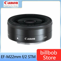 Canon EF-M 22mm f/2 STM Lens for Canon M3 M5 M6 M6 II M50 M50 Mark II M100 M200 camera