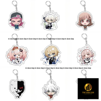 Móc khóa hoạt hình Monokuma Danganronpa naegi Makoto mô hình hoạt hình móc khóa Acrylic Phụ kiện túi