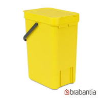 【Brabantia】多功能餐廚置物桶12L-黃色