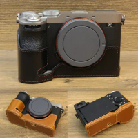 Leather Half Protector Case Grip for Sony A7C Mark II/A7C2 Camera