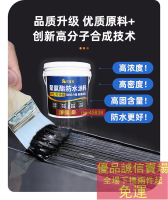 限時折扣熱賣-水性聚氨酯防水塗料樓頂屋頂補漏材料防水膠瀝青外墻防漏水堵漏王黑藍色