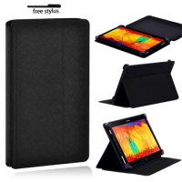 Case for Samsung Galaxy Note 8.0 / 10.1 Tablet Anti-fall Adjustable Folding Stand Protective Case Cover + Stylus