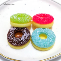 8Pcs/Lot Donuts Charms For Slimes Toys Additives Supplies Accessories DIY Filler for Fluffy Clear Crunchy Slime Clay