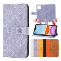 Leather Flip Wallet Case on For Samsung Galaxy A01 A51 A11 A21s A31 A41 A71 A515 A715 M11 A21 Fundas Stand Floral Phone Cover