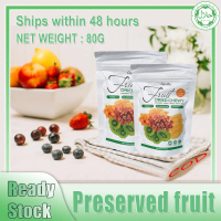 [HALAL]Mixed dried fruit Dried strawberries Dried mango Dried apricots Dried peaches Dried kiwi 80 g