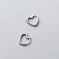Piercing Heart Stud Earrings for Women Femme Wedding Party Femme Pendientes Brincos Fashion jewelry