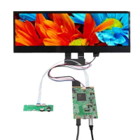 14" 3840x1100 Capacitive Touch LCD H DMI USB C Board For PC Case DIY Hyte Y60