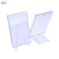 1Set 35PT Magnetic Card Holder Support Cards Protectors Hard Plastic Sleeves Trading Display Case Sports Yugioh Card