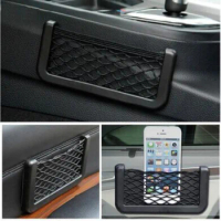 For Mitsubishi Lancer Mirage Evolution Car Seat Side Back Storage Net Bag Phone Holder Pocket Organizer Stowing Tidying
