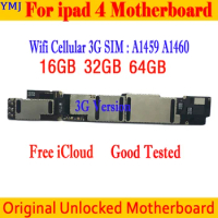 A1458 A1459 A1460 For iPad 4 Motherboard NO ID Account For iPad 4 logic Board With Chips IOS System Original Unlocked Mainboard