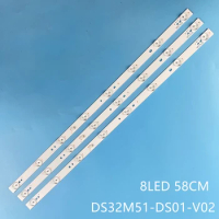 LED Backlight bar strip For Makvision TB4307D MT43W-267C3 32F1 T32S T32FUZ X32S DS32M51-DS01-V02 (05U-64) 161213D DSBJ-WG