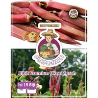 Bibit Premium Okra Merah | Benih Okra Merah F1