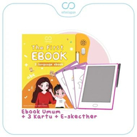 LC - Paket Bundle Live Ebook+E-Sketcher | E-book mainan buku pintar edukasi elektronik anak buku pin