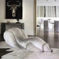 Creative Hip Polar Bear Lounge Sofa Chair Recliner Living Room Bedroom Designer Internet Celebrity Single Recliner