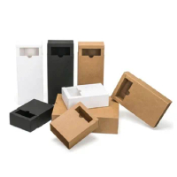 500pcs/Lot Promotional Wholesale for Small Business Custom Logo Printing Cardboard Kraft Paper Soap Packaging Sliding Drawer Box