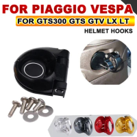 For Vespa GTS300 LXV Sprint Primavera Helmet Hooks Locks Crochet Adapter Motorcycle Storage Hook For VESPA GTS 300 GTS GTV LX LT