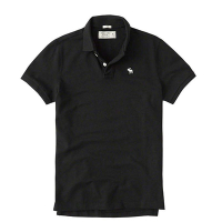 AF a&amp;f Abercrombie &amp; Fitch 短袖 POLO 黑色 1586