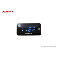 KOSO 觸控式超薄溫度電壓表(碼表 溫度表 電壓錶 溫度錶 碼錶)