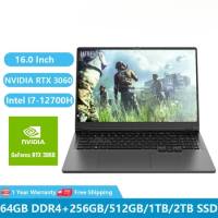 2023 Gaming Laptops NVIDIA GeForce RTX 3060 6GB Notebooks Computador Gamer 16 Inch Intel Core I7-12700H 64GB DDR4 Dual DDR4 M.2
