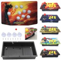 DIY Arcade Joystick Kits Acrylic Multiple Artwork Panel Flat Case Including Suckers Screws Arcade Joystick Replacement Part