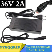 YYHQQBAD 36V 2A Wide Pressure Lead-acid Battery Charger Electric Scooter Ebike Charger For Bicycle-modified Electric Vehicles