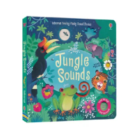 Usborne Touchy-Feely Sound Books Jungle Sounds English Educational 3D Flap Picture Books Children Kids Reading Book