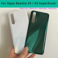 6.6‘’ X 3 Housing For Oppo Realme X3 / X3 SuperZoom Glass Battery Cover Repair Replace Back Door Phone Rear Case + Logo Sticker