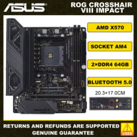 ASUS ROG CROSSHAIR VIII IMPACT AMD X570 Motherboard Socket AM4 PCI-E 4.0 DDR4 4800(OC)MHz Support Bluetooth 5.0 WiFi Mini-ITX