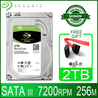 Seagate 2TB ฮาร์ดดิสก์ไดรฟ์ HDD เดสก์ท็อปภายใน HD 2000GB Harddisk 7200RPM 256M Cache 3.5 "; 6กิกะไบต์วินาที Cache SATA III สำหรับ PC คอมพิวเตอร์