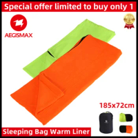 Aegismax Sleeping Bag Liner Outdoor Fleece Envelope Portable Camping Ultralight Sleeping Soft Sleeping Bags Nature hike Travel
