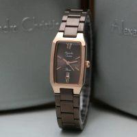 JAM TANGAN WANITA ALEXANDRE CHRISTIE AC 2455 ROSEGOLD BROWN ORIGINAL