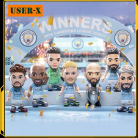 USER-X ACE PLAYER MANCHESTER CITY CHAMPIONS Series Blind Box football Toy ACTION Doll Anime Figure Cute Birthday Gift Mystery