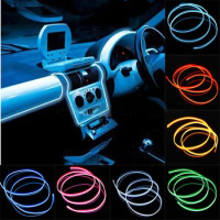 1Meter Flexible Car with sewing edge EL Wire Neon Light Dance Festival Car Decorate Colorful (not include drive controller)