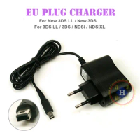 Black EU Plug charger Power Supply for Ac adapter New 3DS XL 3DS LL / New 3DS / 2DS