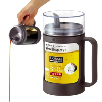 【日本ASVEL】油控式350ml調味油手提玻璃壺(咖啡色)