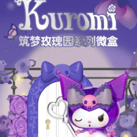 Miniso Kuromi Dream Rose Garden Series Blind Box Anime Figure Micro Box Kuromi Doll Surprise Bag Kids Kawaii Toys Gifts