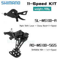 SHIMANO DEORE M5100 11 Speed Mountain Bike Shifter Lever SL-M5100-R Rear Derailleur RD-M5100 SGS 11V MTB Bicycle Part