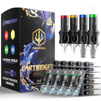 Poseidon 50PCS Tattoo Cartridge Needles Assorted Mixed Size # 12 Round Liner Shader Magnum - 5RL 7RL