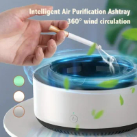 1pc, intelligent cigarette ashtray air purifier, immediately removes second-hand smoke and tobacco smell.