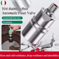 Floating Ball Valve Automatic Water Level Control Valve Stainless Steel Float Valve Water Tank Water Tower Shutoff Valve 304