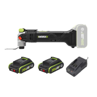 WORX WU690.1 2.0Ah鋰電x2 2A充電器x1 工具包 20V無刷鋰電多功能磨切機 BLACK  