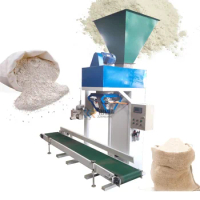 Universal Double Spirals Powder Flour Packaging Scale Machine Used to Pack Feed Fertilizers with Capacity from 10 to 50kg