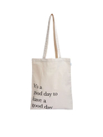 กระเป๋าสะพายยูนิเซ็กส์ It's A Good Day 36 ซม. สีขาว
