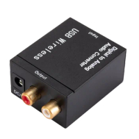 USB DAC Amplifier Digital To Analog Audio Converter With Bluetooth Optical Fiber Toslink Coaxial Signal To RCA R/L Audio Decoder