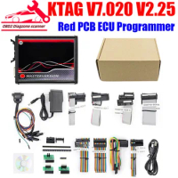 Latest V2.25 KTAG ECU Programming Tool Firmware V7.020 KTAG Master Version Red PCB Circuit Board With Unlimited Token