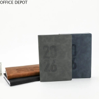 OFFICE DEPOT Mudah Digunakan 2026 365 Hari Kecekapan Notebook Jadual Tahunan Versi Bahasa Inggeris a