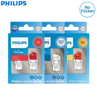 Philips LED W21/5W 7443 T20 Ultinon Pro6000 Red White Amber Two Contacts Original Auto Turn Signal Stop Lamps 11066 Error Free