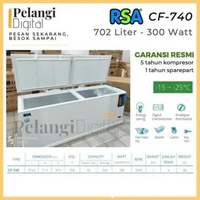 RSA CF-740 Chest Freezer Box Pembeku Daging Peti Es Friser 702 Liter